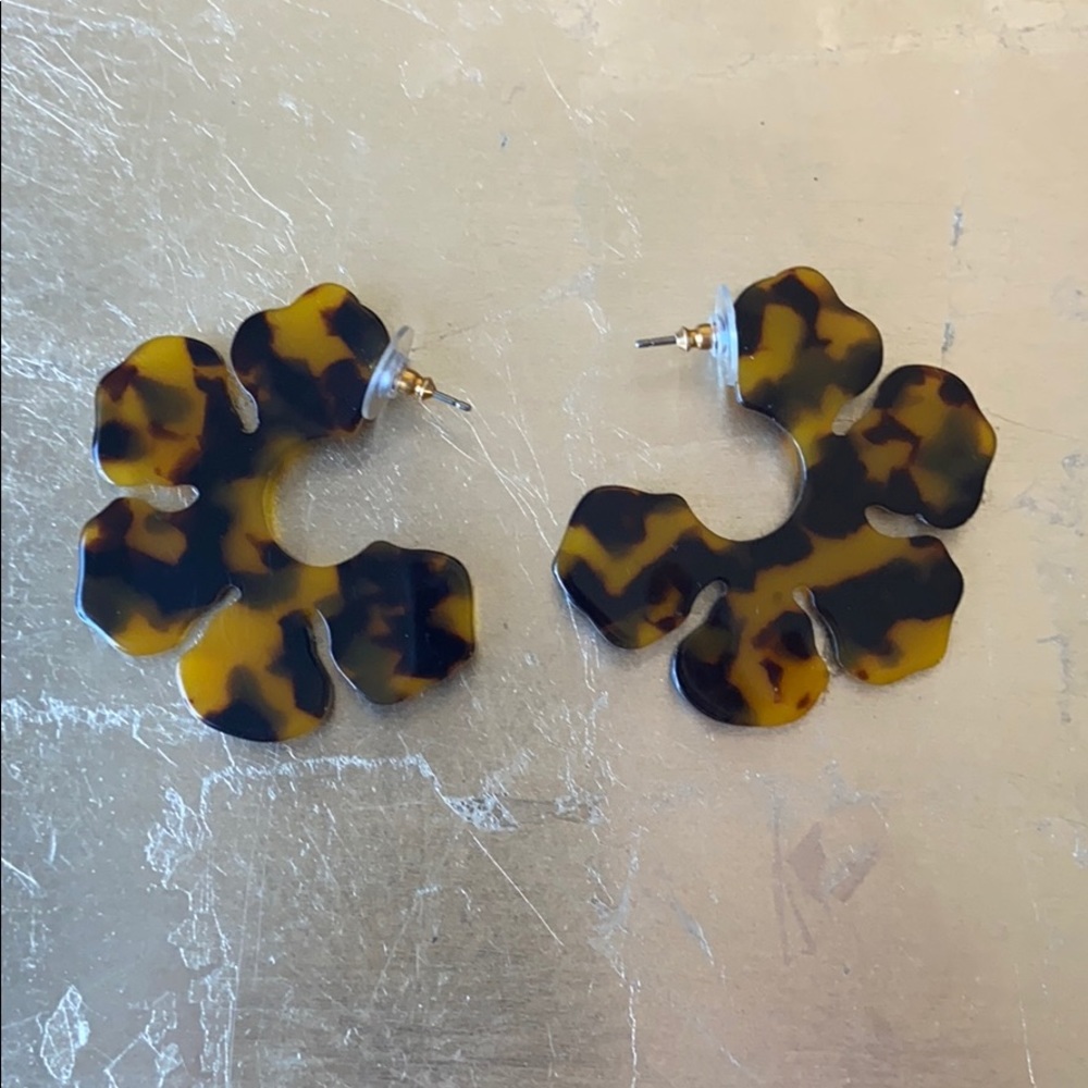 J Crew Tortoise Earrings